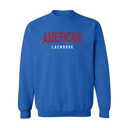 American - NCAA Women's Lacrosse : Carly Larsen - Crewneck Sweatshirt-0