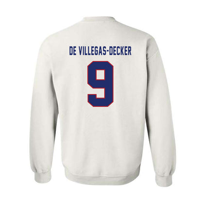 American - NCAA Women's Soccer : Mia De Villegas-Decker - Crewneck Sweatshirt-1
