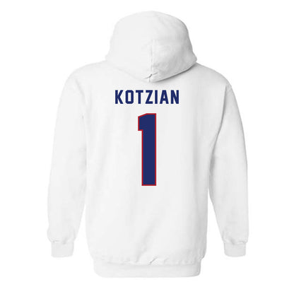 American - NCAA Women's Lacrosse : Adria Kotzian - Hooded Sweatshirt-1