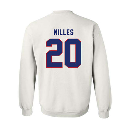 American - NCAA Women's Lacrosse : Alyssa Nilles - Crewneck Sweatshirt-1