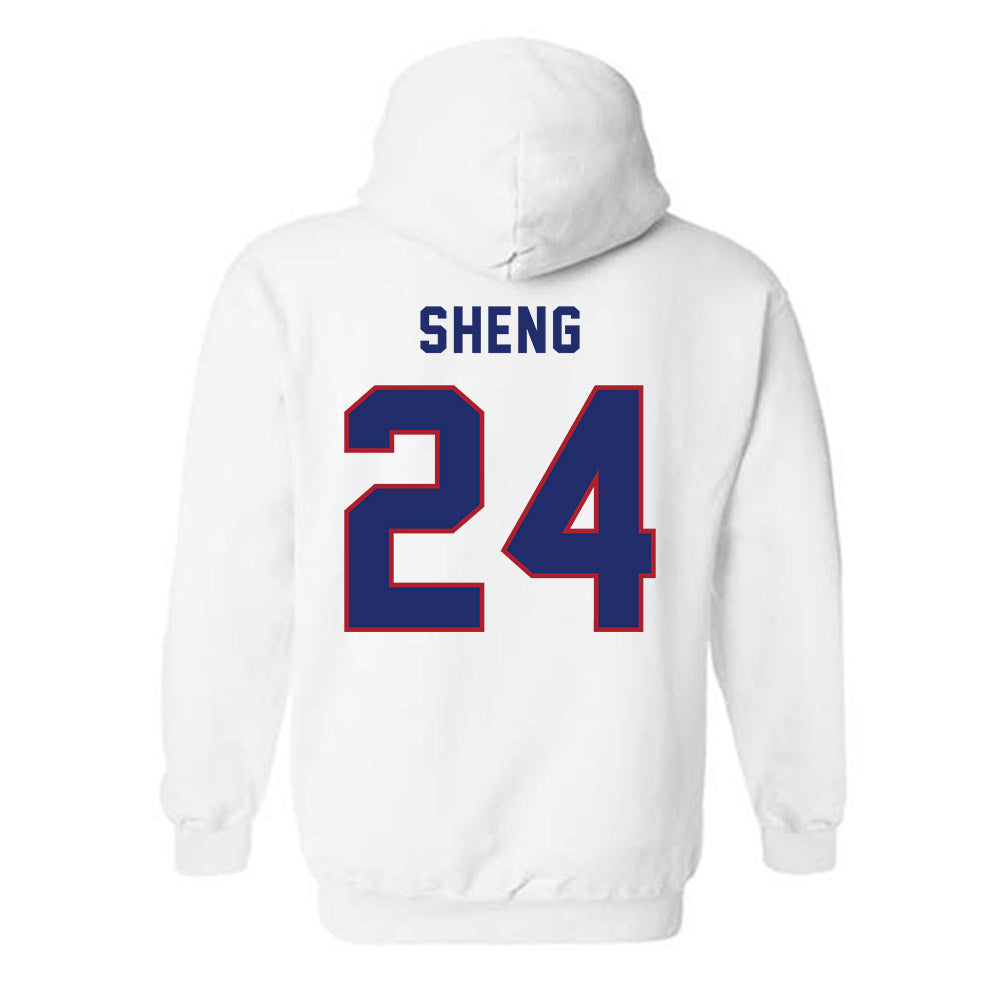 American - NCAA Women's Basketball : Vienn Sheng - Hooded Sweatshirt-1