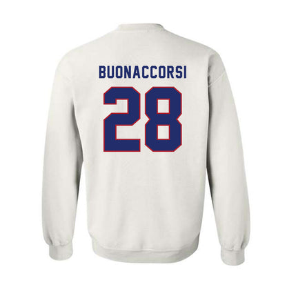 American - NCAA Women's Lacrosse : Samantha Buonaccorsi - Crewneck Sweatshirt-1