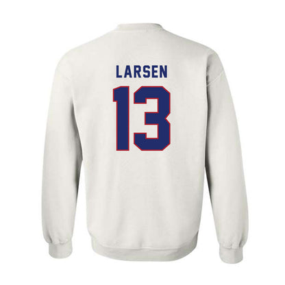 American - NCAA Women's Lacrosse : Carly Larsen - Crewneck Sweatshirt-1