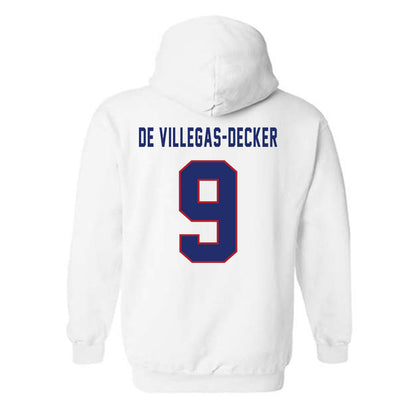 American - NCAA Women's Soccer : Mia De Villegas-Decker - Hooded Sweatshirt-1