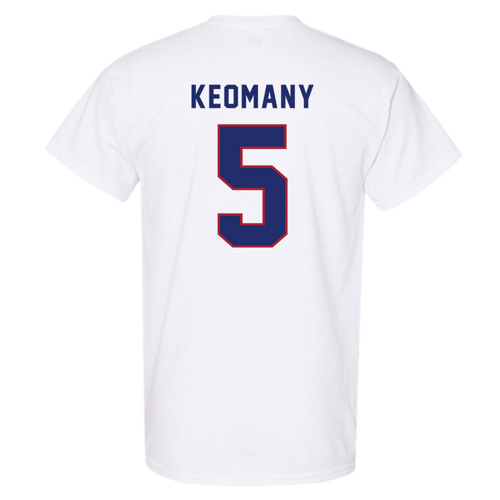 American - NCAA Men's Soccer : Kobe Keomany - T-Shirt-1