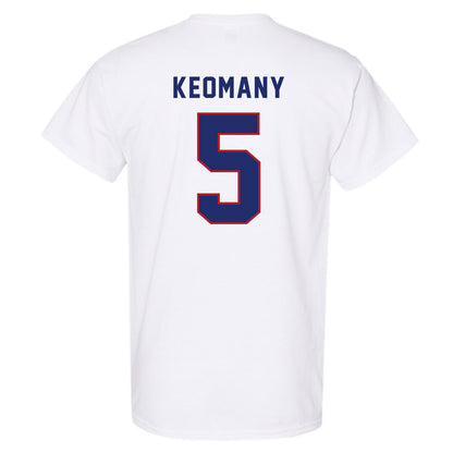 American - NCAA Men's Soccer : Kobe Keomany - T-Shirt-1
