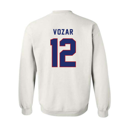 American - NCAA Women's Soccer : Bella Vozar - Crewneck Sweatshirt-1