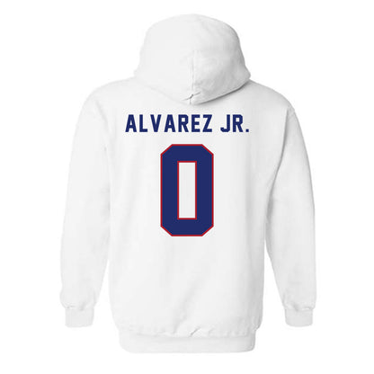American - NCAA Men's Soccer : Juan Carlos Alvarez Jr. - Hooded Sweatshirt-1