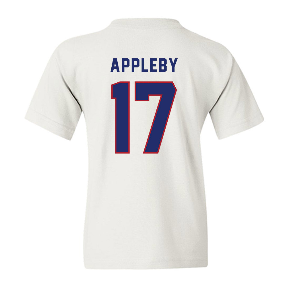 American - NCAA Women's Lacrosse : Lauren Appleby - Youth T-Shirt-1