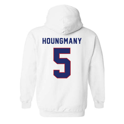 American - NCAA Women's Soccer : Lily Houngmany - Hooded Sweatshirt-1