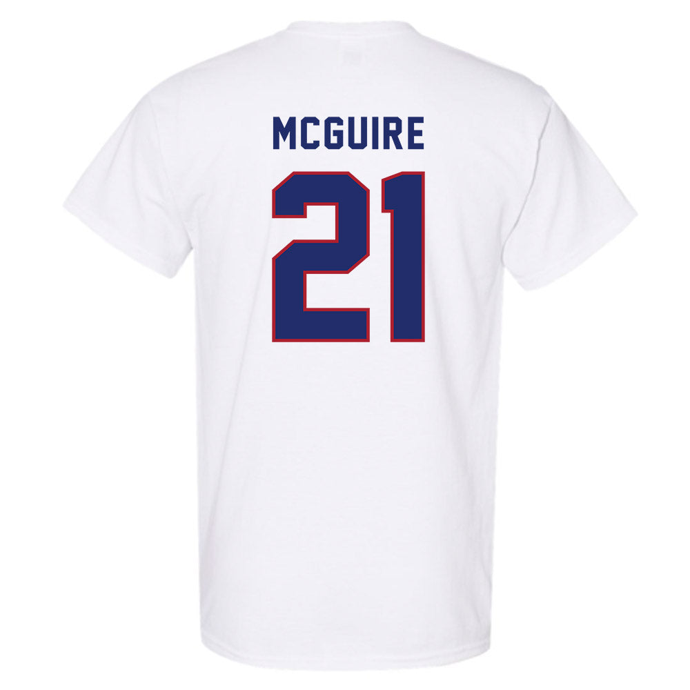 American - NCAA Women's Soccer : Jennifer McGuire - T-Shirt-1