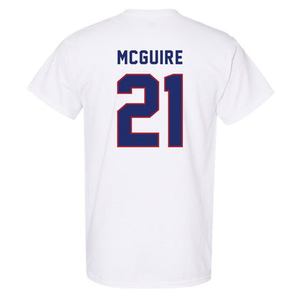 American - NCAA Women's Soccer : Jennifer McGuire - T-Shirt-1
