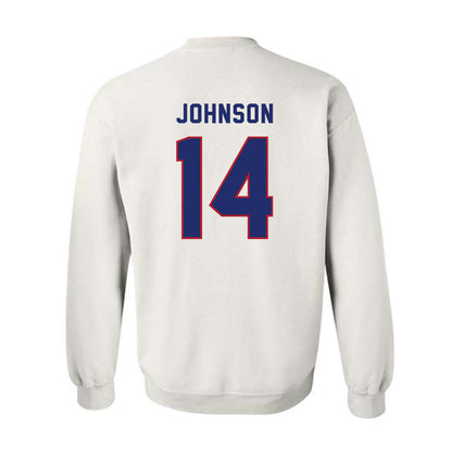 American - NCAA Women's Lacrosse : Rayah Johnson - Crewneck Sweatshirt-1
