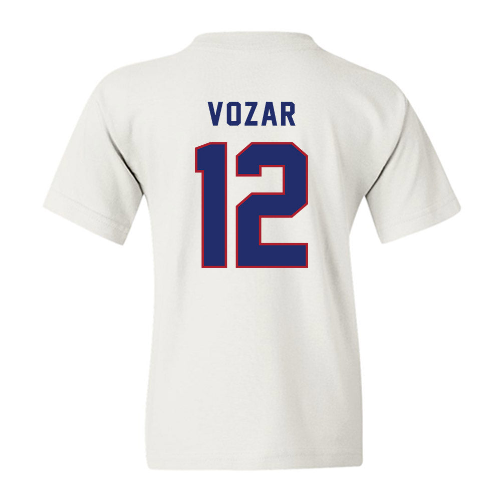 American - NCAA Women's Soccer : Bella Vozar - Youth T-Shirt-1