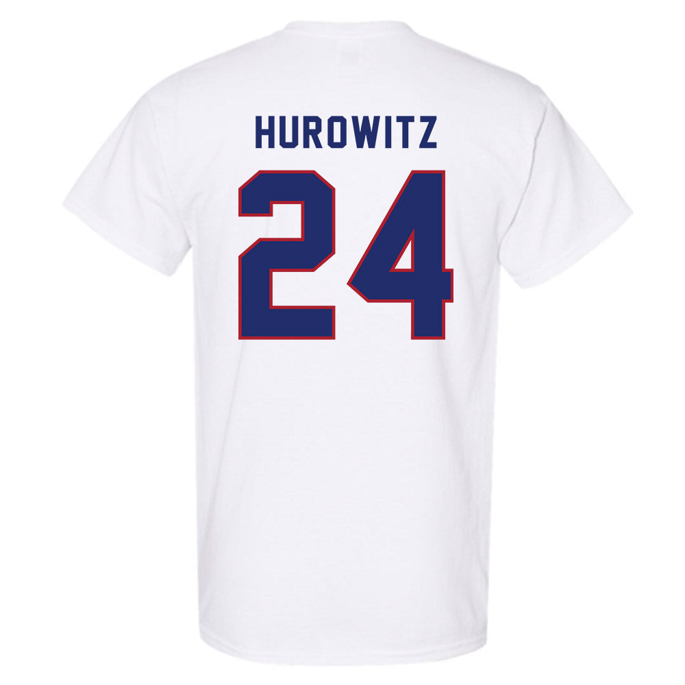 American - NCAA Women's Soccer : Maddie Hurowitz - T-Shirt-1