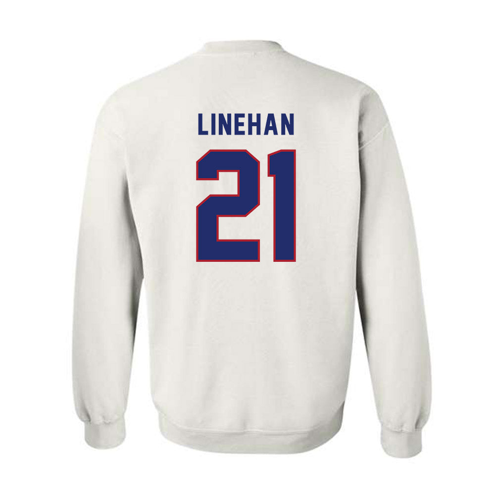 American - NCAA Women's Lacrosse : Kellie Linehan - Crewneck Sweatshirt-1