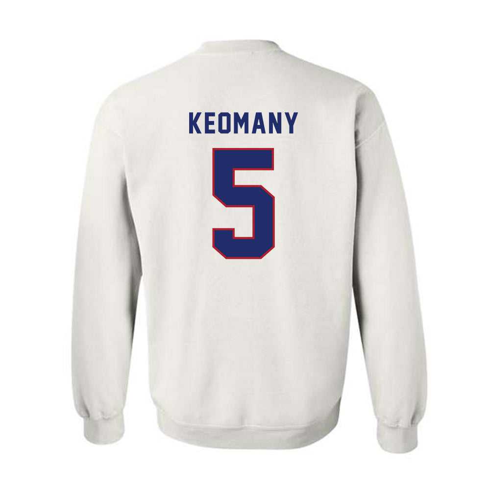 American - NCAA Men's Soccer : Kobe Keomany - Crewneck Sweatshirt-1