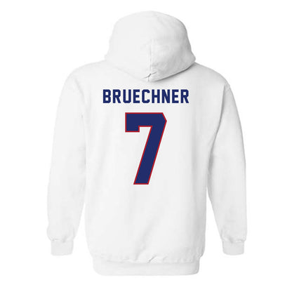 American - NCAA Women's Lacrosse : Kate Bruechner - Hooded Sweatshirt-1