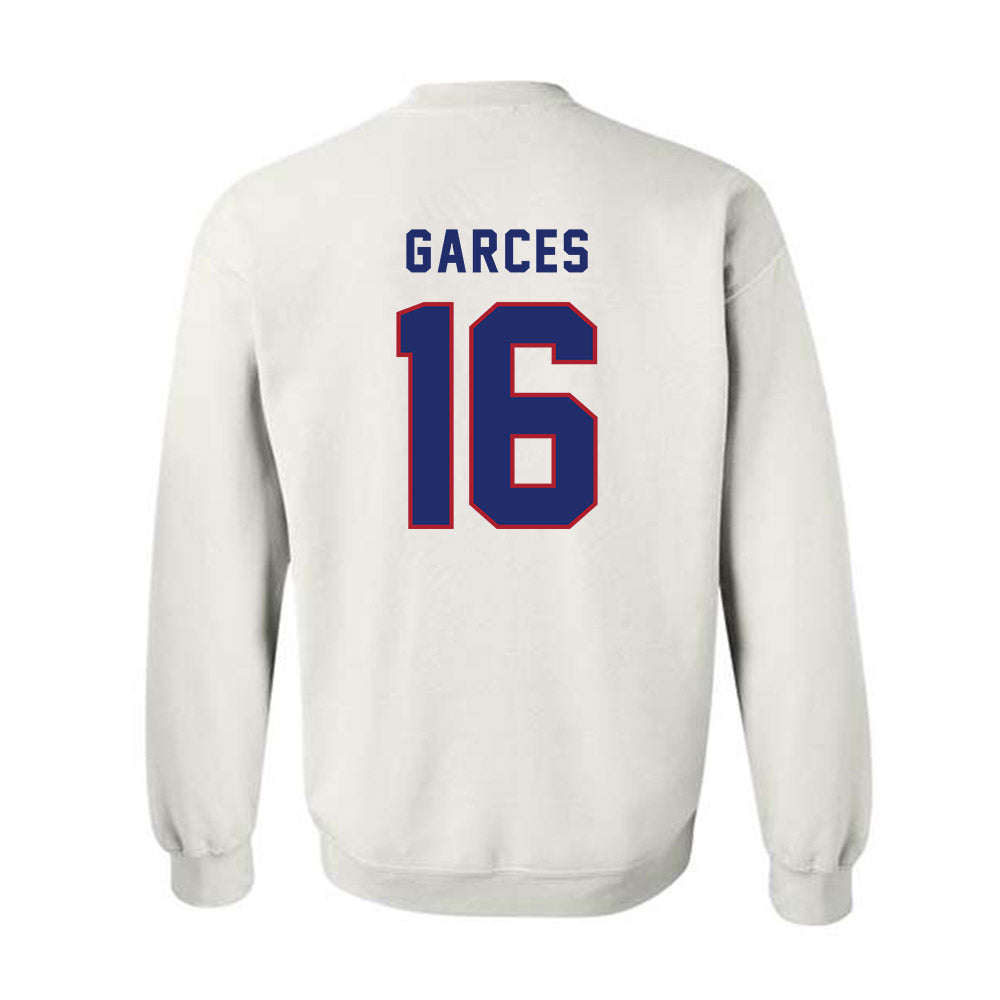 American - NCAA Men's Soccer : Sebastian Garces - Crewneck Sweatshirt-1