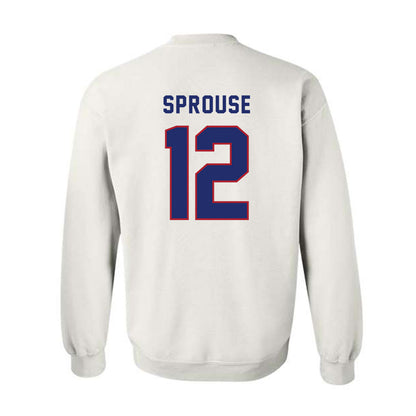 American - NCAA Men's Basketball : Geoff Sprouse - Crewneck Sweatshirt-1