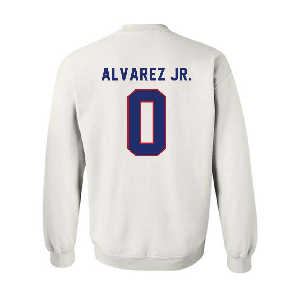 American - NCAA Men's Soccer : Juan Carlos Alvarez Jr. - Crewneck Sweatshirt-1