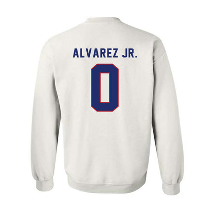 American - NCAA Men's Soccer : Juan Carlos Alvarez Jr. - Crewneck Sweatshirt-1