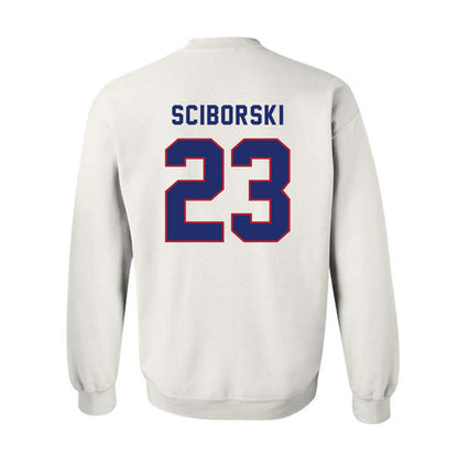 American - NCAA Women's Volleyball : Carly Sciborski - Crewneck Sweatshirt-1