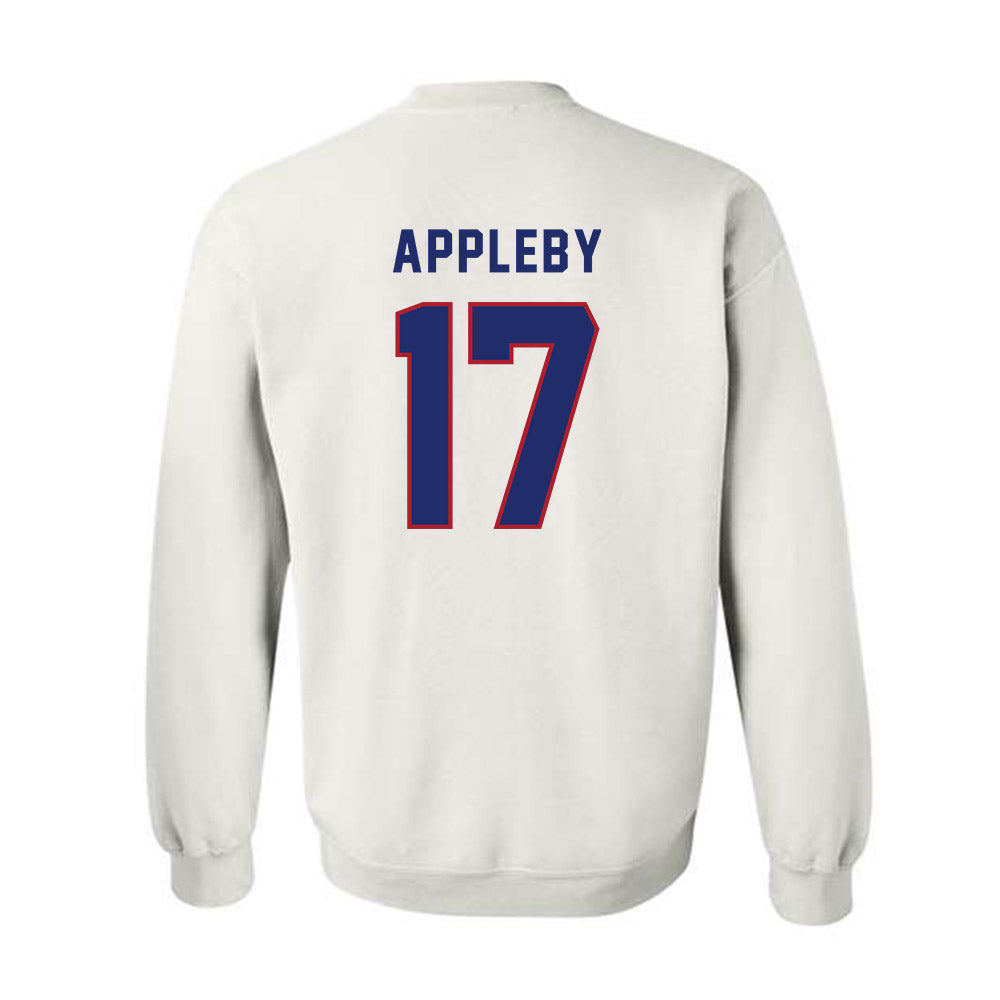 American - NCAA Women's Lacrosse : Lauren Appleby - Crewneck Sweatshirt-1
