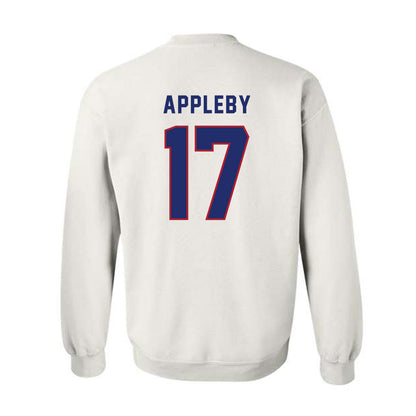 American - NCAA Women's Lacrosse : Lauren Appleby - Crewneck Sweatshirt-1