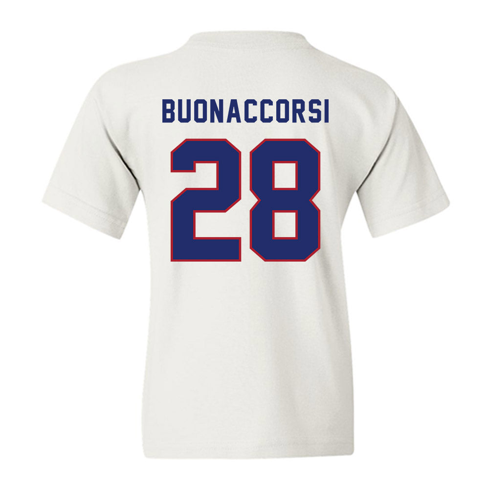 American - NCAA Women's Lacrosse : Samantha Buonaccorsi - Youth T-Shirt-1