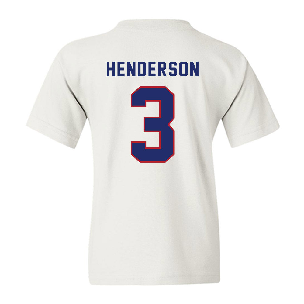 American - NCAA Women's Soccer : Kendall Henderson - Youth T-Shirt-1