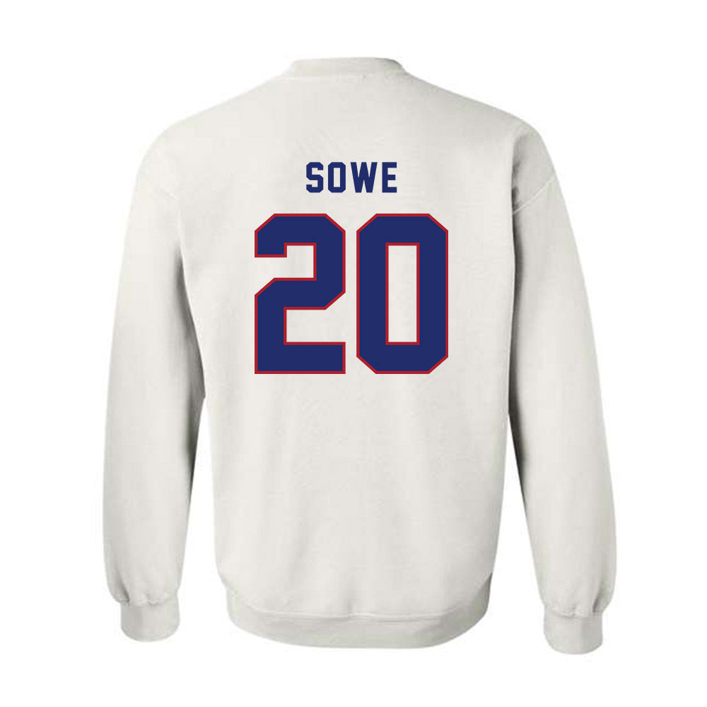 American - NCAA Men's Soccer : Mustapha Sowe - Crewneck Sweatshirt-1