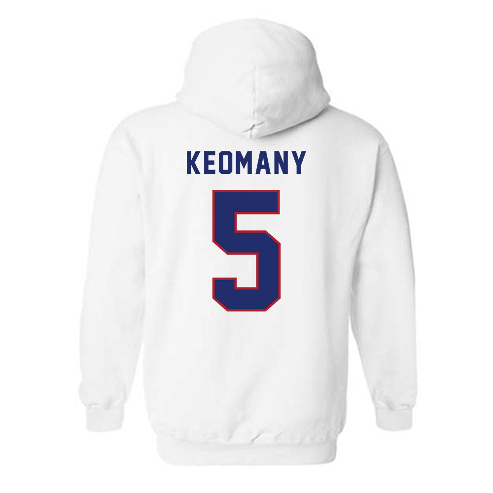 American - NCAA Men's Soccer : Kobe Keomany - Hooded Sweatshirt-1
