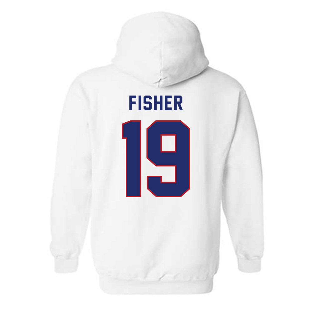 American - NCAA Women's Soccer : Eliza Fisher - Hooded Sweatshirt-1