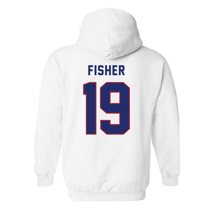 American - NCAA Women's Soccer : Eliza Fisher - Hooded Sweatshirt-1
