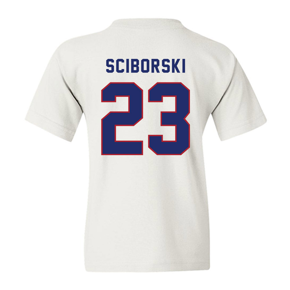 American - NCAA Women's Volleyball : Carly Sciborski - Youth T-Shirt-1