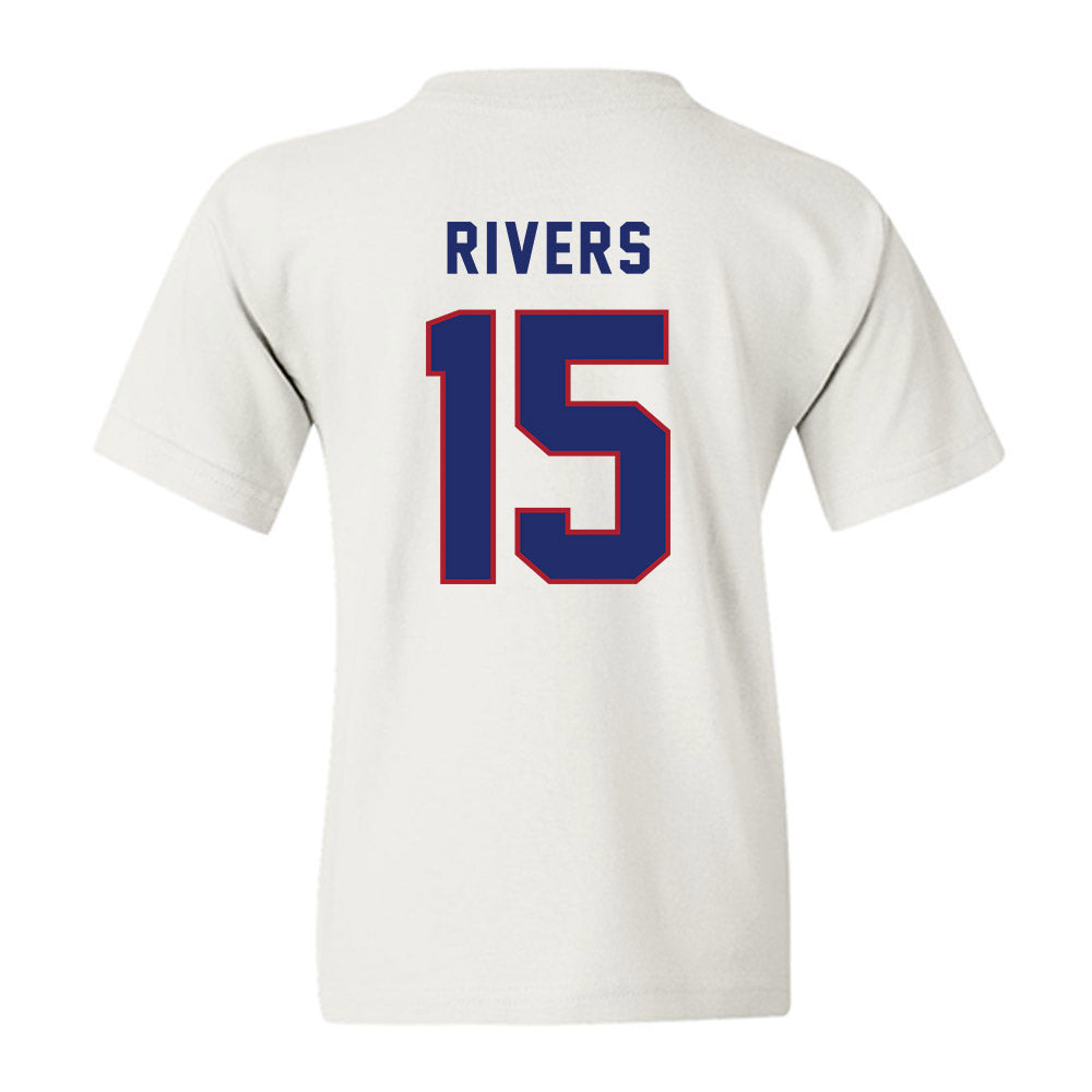 American - NCAA Women's Soccer : Logan Rivers - Youth T-Shirt-1