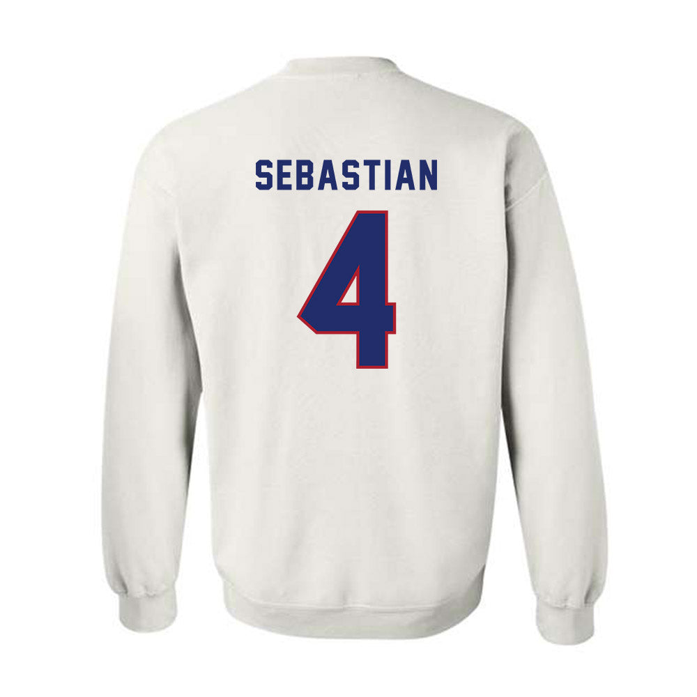 American - NCAA Men's Basketball : Kade Sebastian - Crewneck Sweatshirt-1