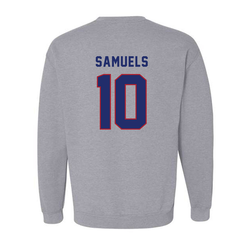 American - NCAA Men's Basketball : Adrian Samuels - Classic Shersey Crewneck Sweatshirt-1