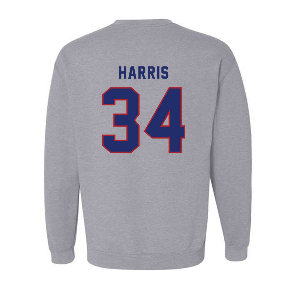 American - NCAA Women's Lacrosse : Maryanne Harris - Classic Shersey Crewneck Sweatshirt-1