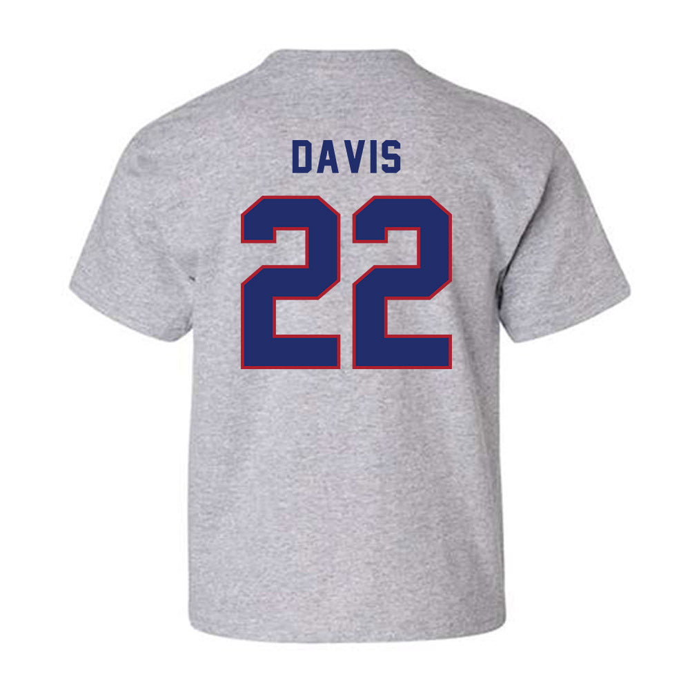 American - NCAA Men's Soccer : Toshi Davis - Classic Shersey Youth T-Shirt-1
