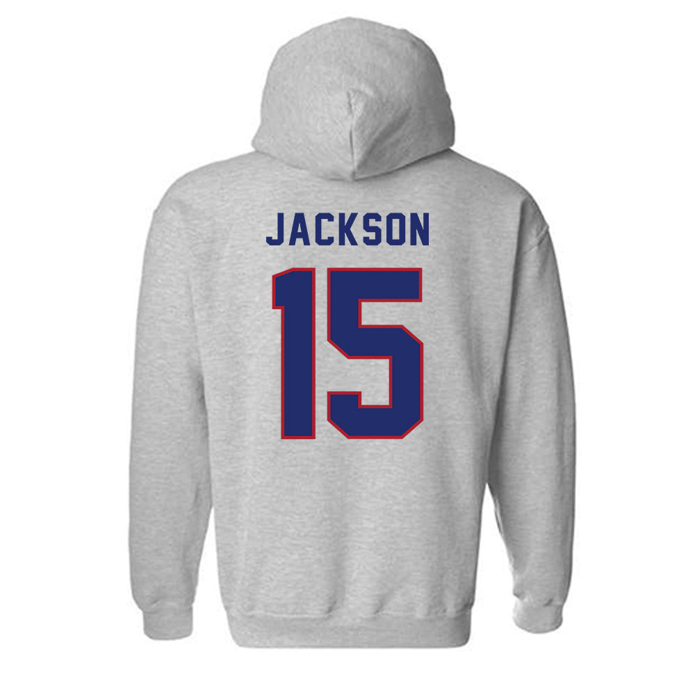 American - NCAA Women's Lacrosse : Annabelle Jackson - Classic Shersey Hooded Sweatshirt-1