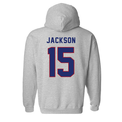 American - NCAA Women's Lacrosse : Annabelle Jackson - Classic Shersey Hooded Sweatshirt-1