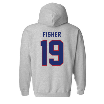 American - NCAA Women's Soccer : Eliza Fisher - Classic Shersey Hooded Sweatshirt-1