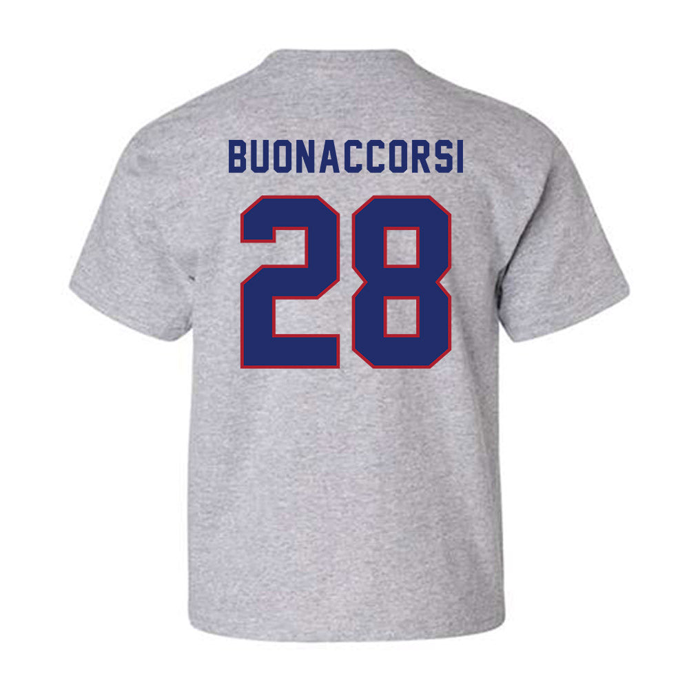 American - NCAA Women's Lacrosse : Samantha Buonaccorsi - Classic Shersey Youth T-Shirt-1