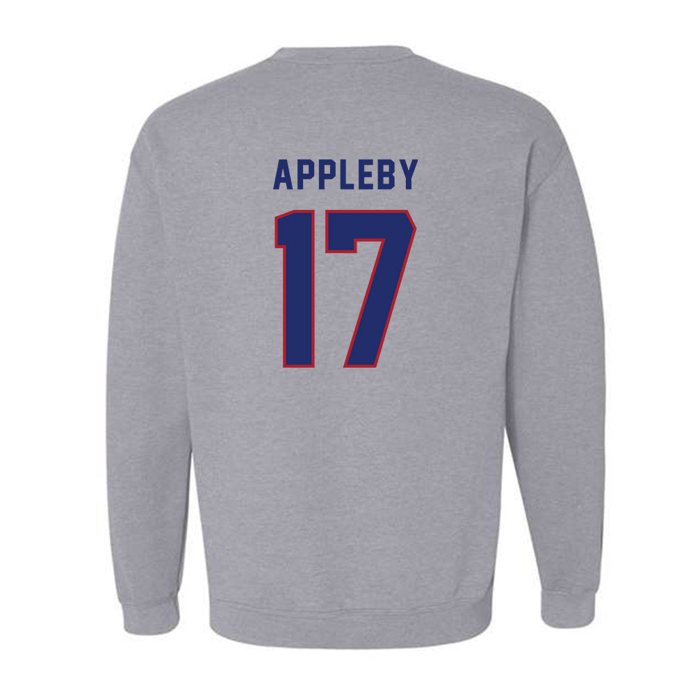 American - NCAA Women's Lacrosse : Lauren Appleby - Classic Shersey Crewneck Sweatshirt-1