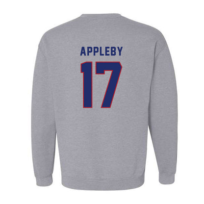 American - NCAA Women's Lacrosse : Lauren Appleby - Classic Shersey Crewneck Sweatshirt-1