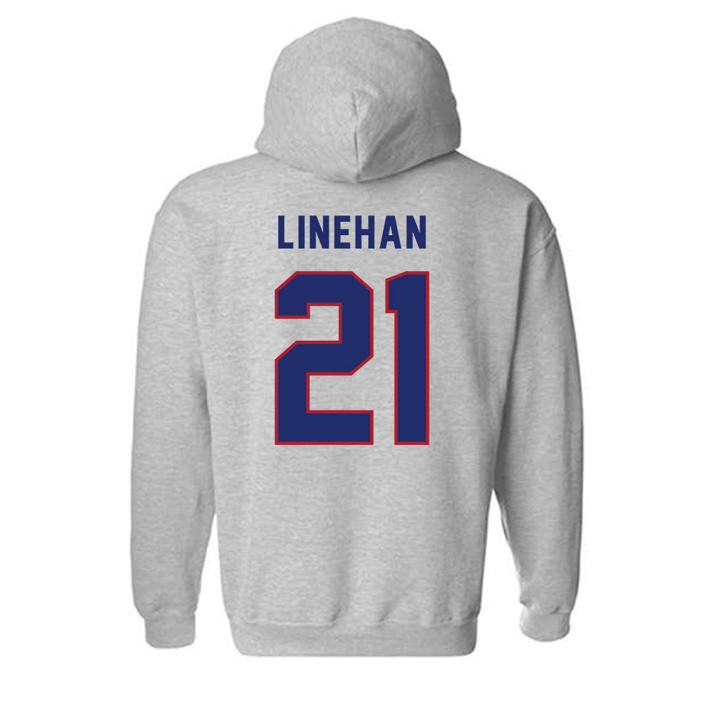 American - NCAA Women's Lacrosse : Kellie Linehan - Classic Shersey Hooded Sweatshirt-1