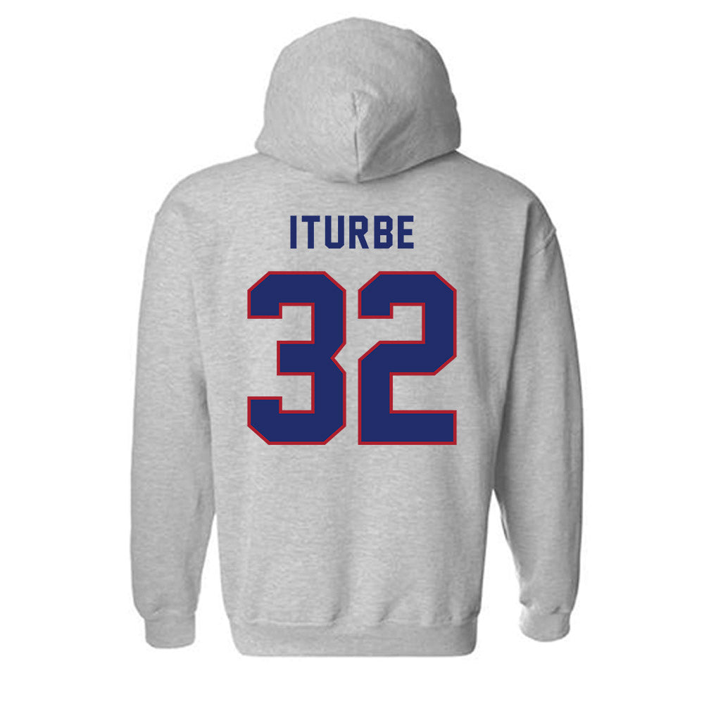 American - NCAA Men's Basketball : Julen Iturbe - Classic Shersey Hooded Sweatshirt-1