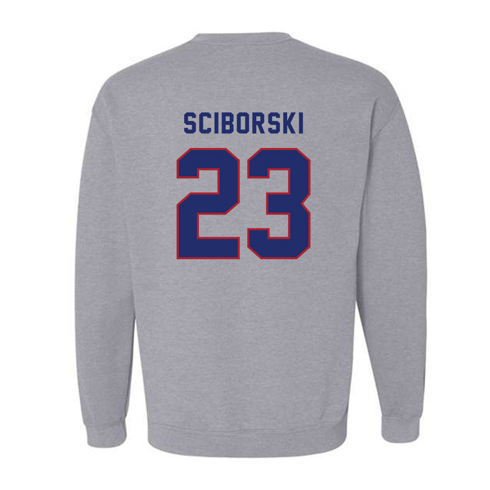 American - NCAA Women's Volleyball : Carly Sciborski - Classic Shersey Crewneck Sweatshirt-1
